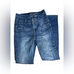 Refuge Dark Wash High Waisted Skinny Jeans